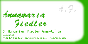 annamaria fiedler business card